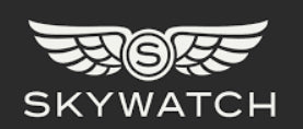 Logo featuring a pair of stylized wings with an